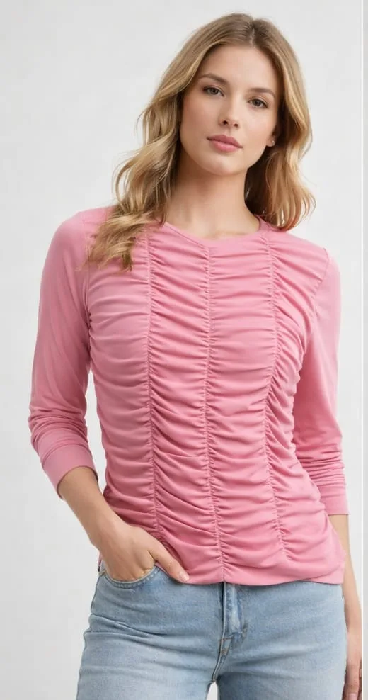 Women Cotton Check Regular Top