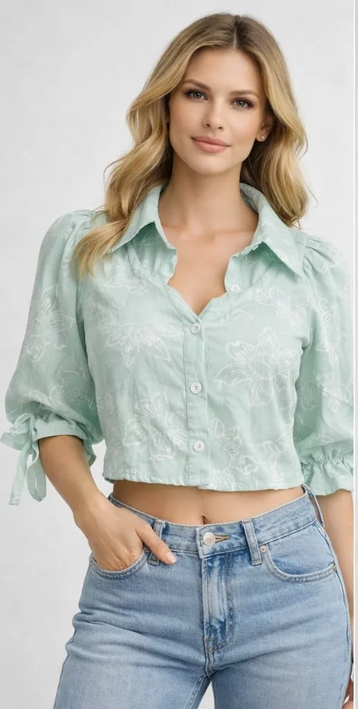 Women Net Self Design Regular Top