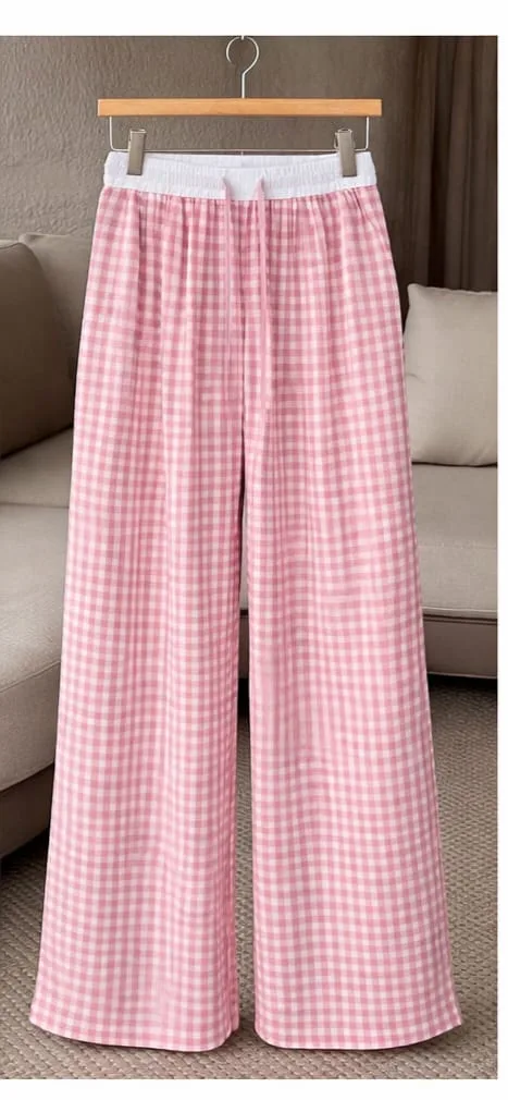 Women Cotton Check Pyjama