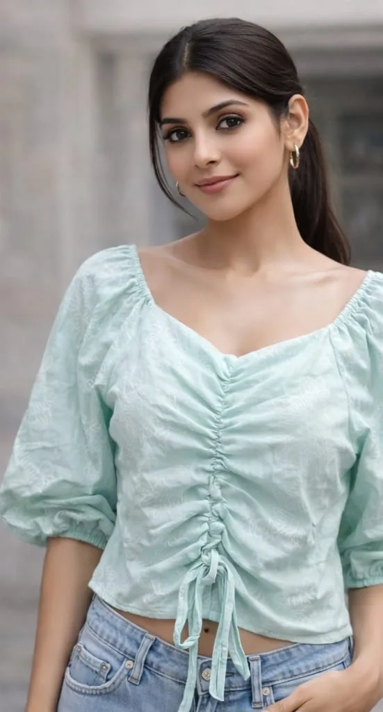 Women Polyester Self Design Regular Top